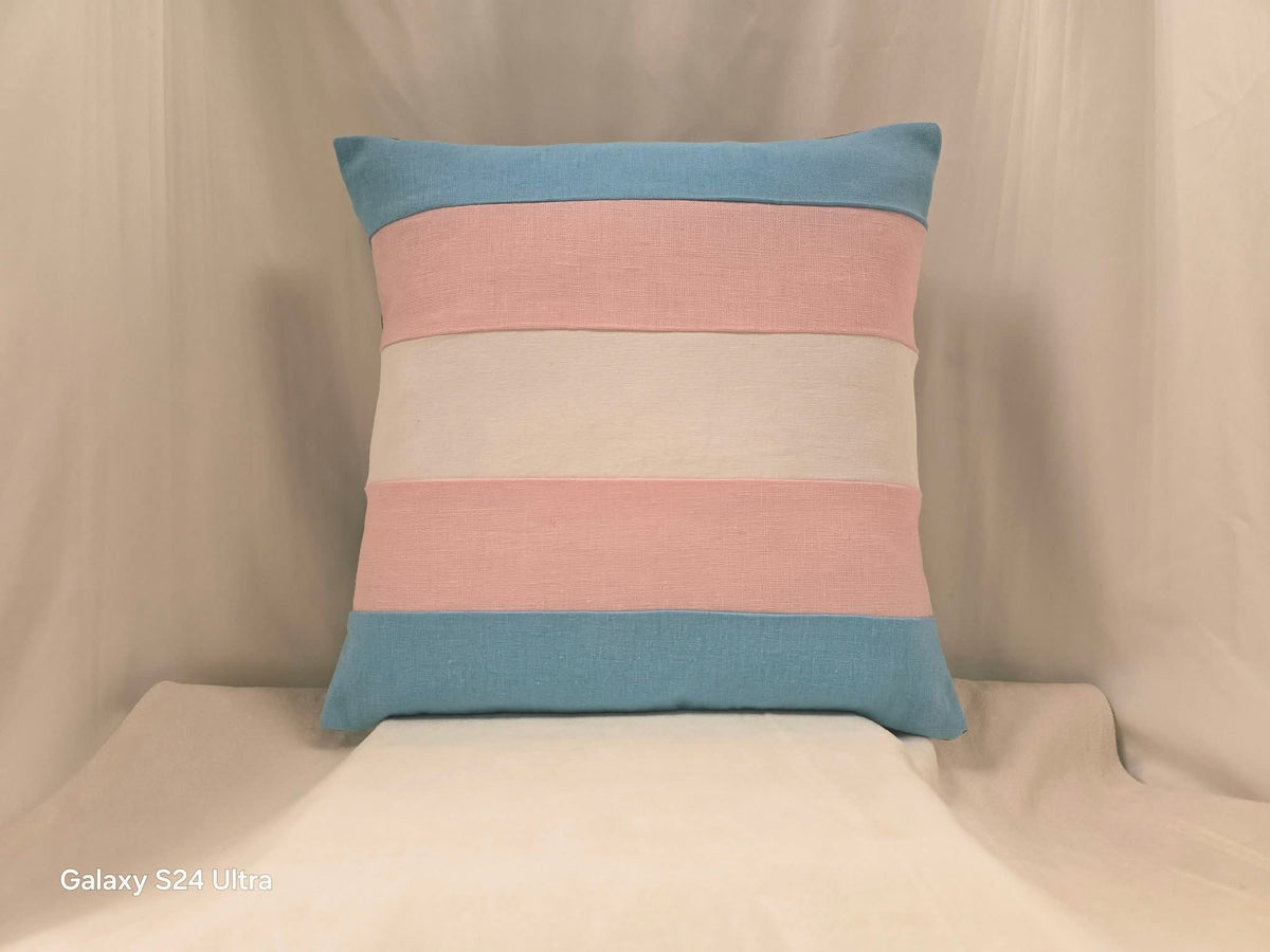 Trans Flag Pillow