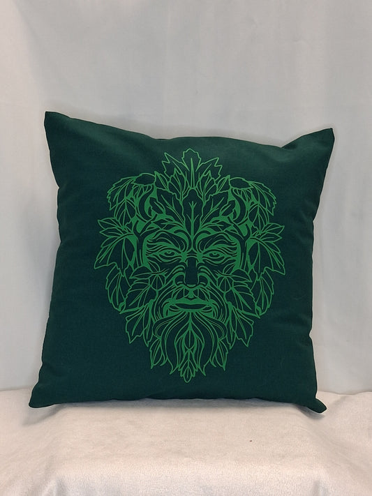 Green Man Pillow