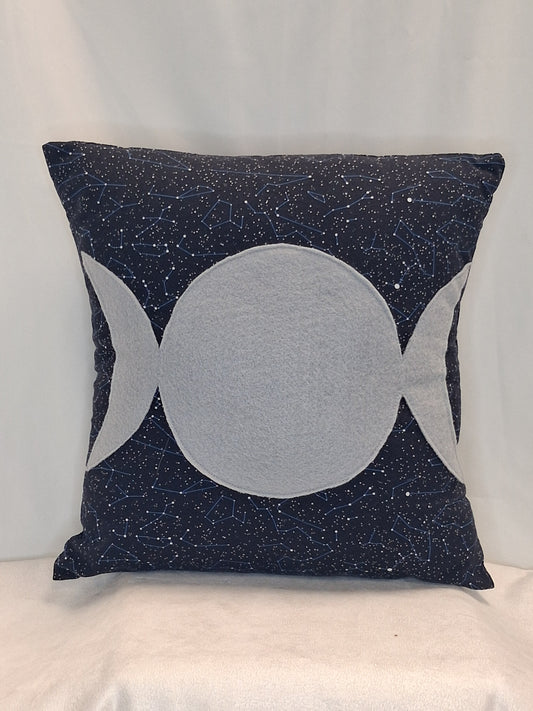 Triple Moon Goddess Pillow